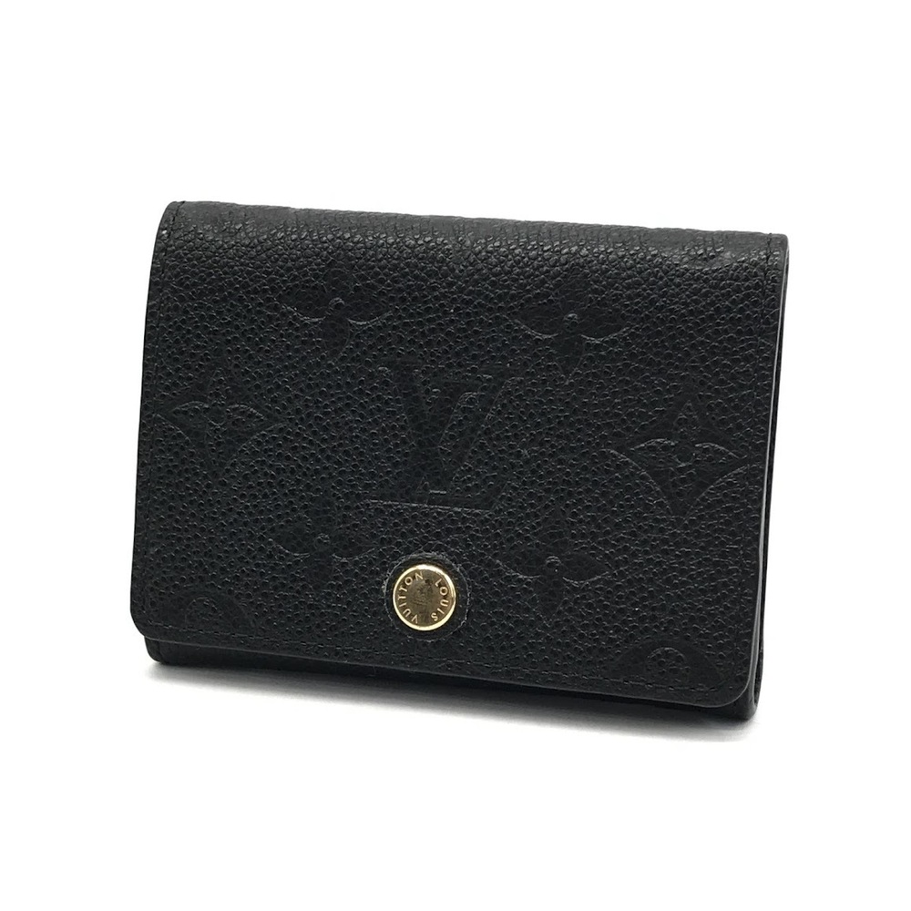 LOUIS VUITTON Empreinte Card Case Wallet Envelope Carte de Visite Black